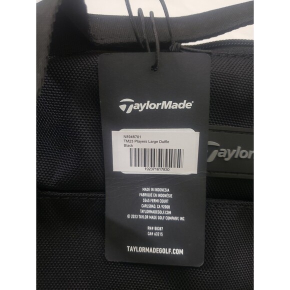 NEW TaylorMade Golf Players Large Duffle Bag Travel Gear Weekend Bag  FREE SHIP - Picture 4 of 9